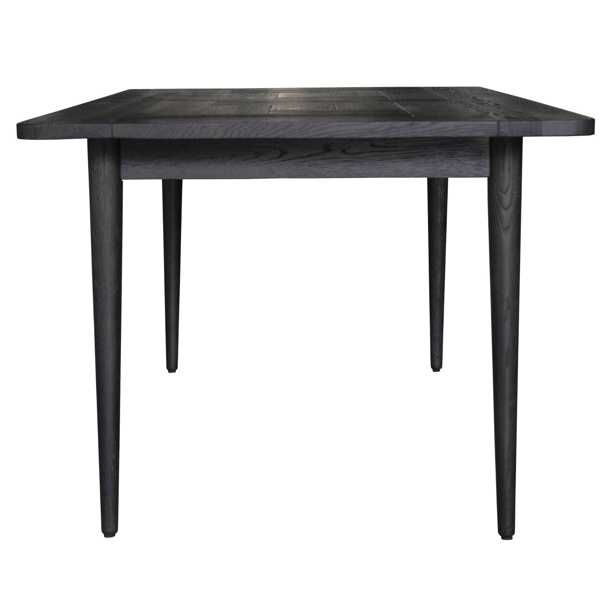 Claire Dining Table 180cm Solid Oak Wood Home Dinner Furniture - Black