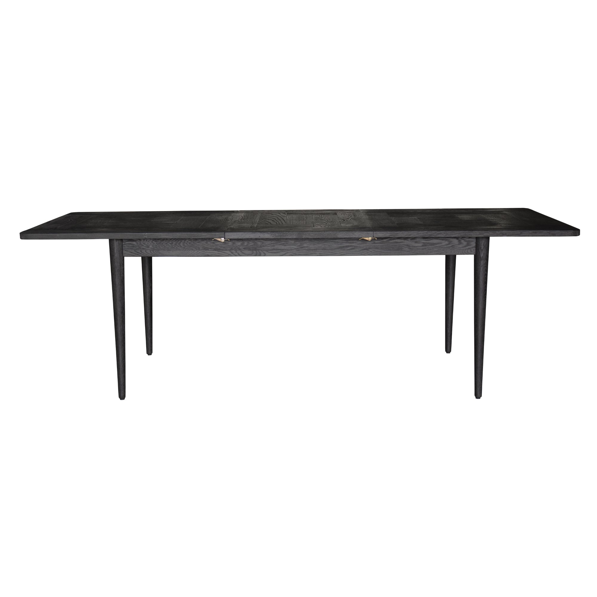 Claire Dining Table Extendable 170-230cm Solid Oak Wood Furniture - Black