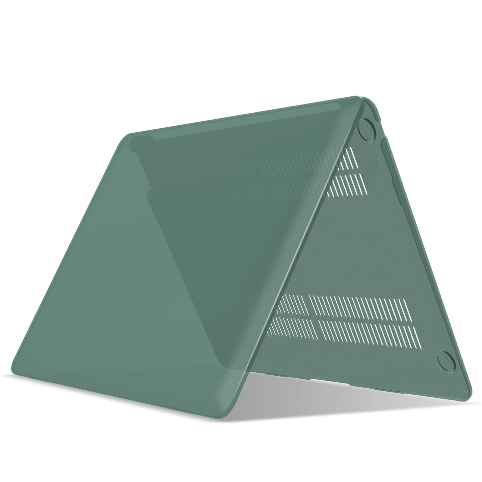 Suitable for  MacBook Air 13 Inch Case 2022 2021 2020 2019 2018, A1932, A2179, A2337 Shell Case Keyboard Cover Dark Green