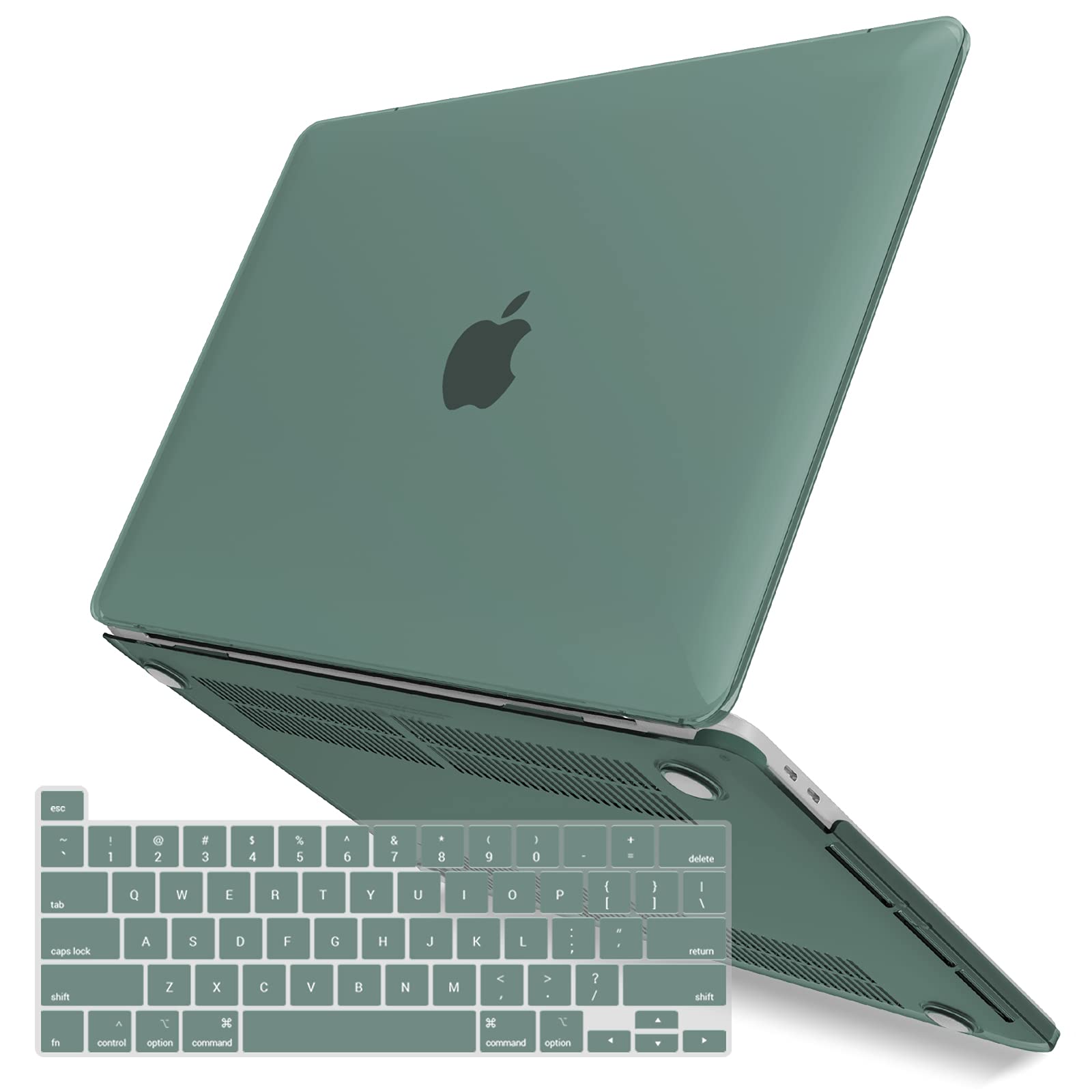 Suitable for  Midnight Green MacBook Pro 13 Inch Case 2016-2023 M1 M2 A2338 A2289 A2251 A2159 Hard Shell Case Keyboard Cover