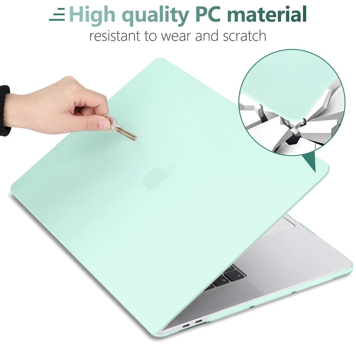 Suitable for  Green MacBook Pro 13 Inch Case 2016-2023 M1 M2 A2338 A2289 A2251 A2159 Hard Shell Case Keyboard Cover