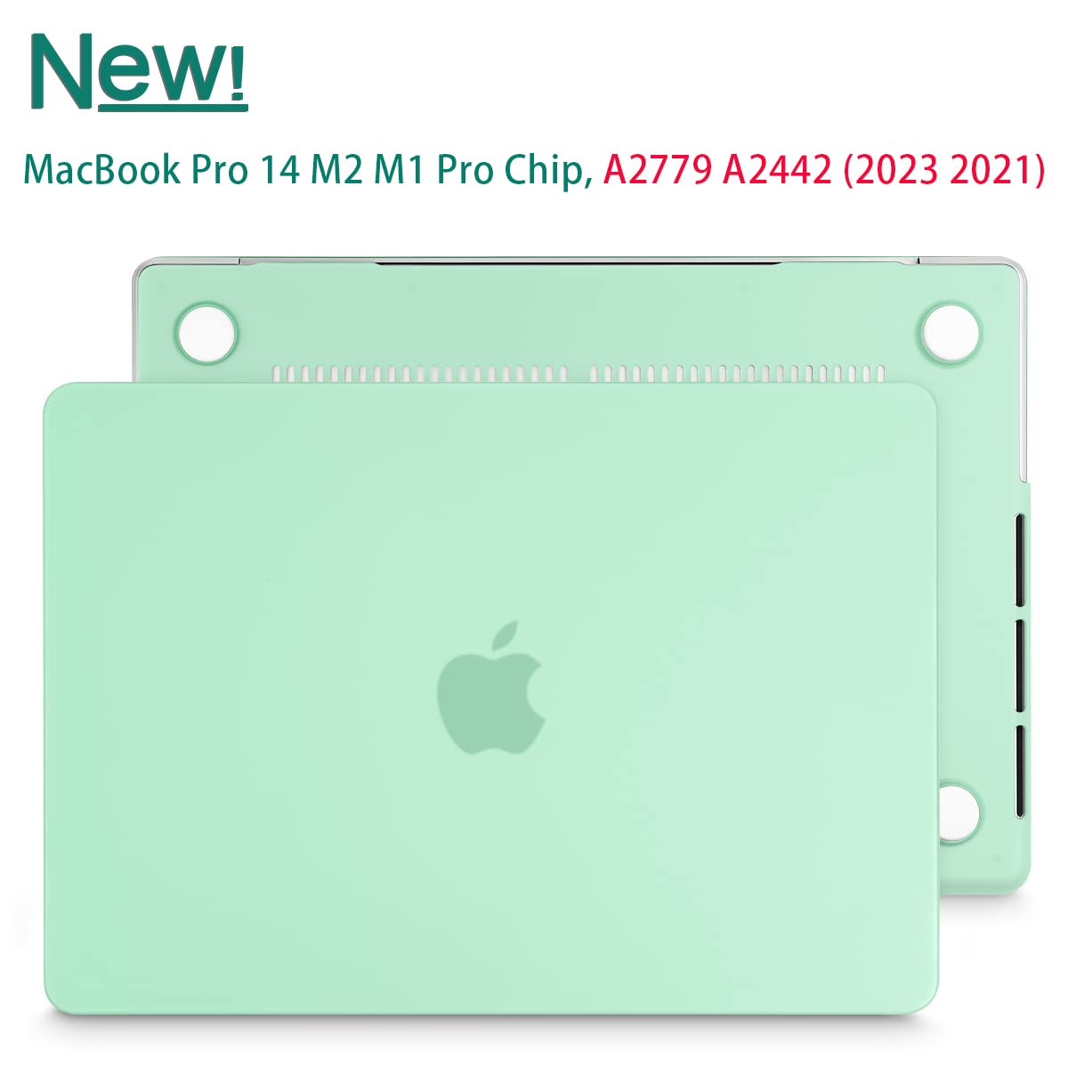 Suitable for  MacBook Pro 14 Max Inch Case 2023 2022 2021 M2 A2779 M1 A2442 Hardshell Case Keyboard Cover Green