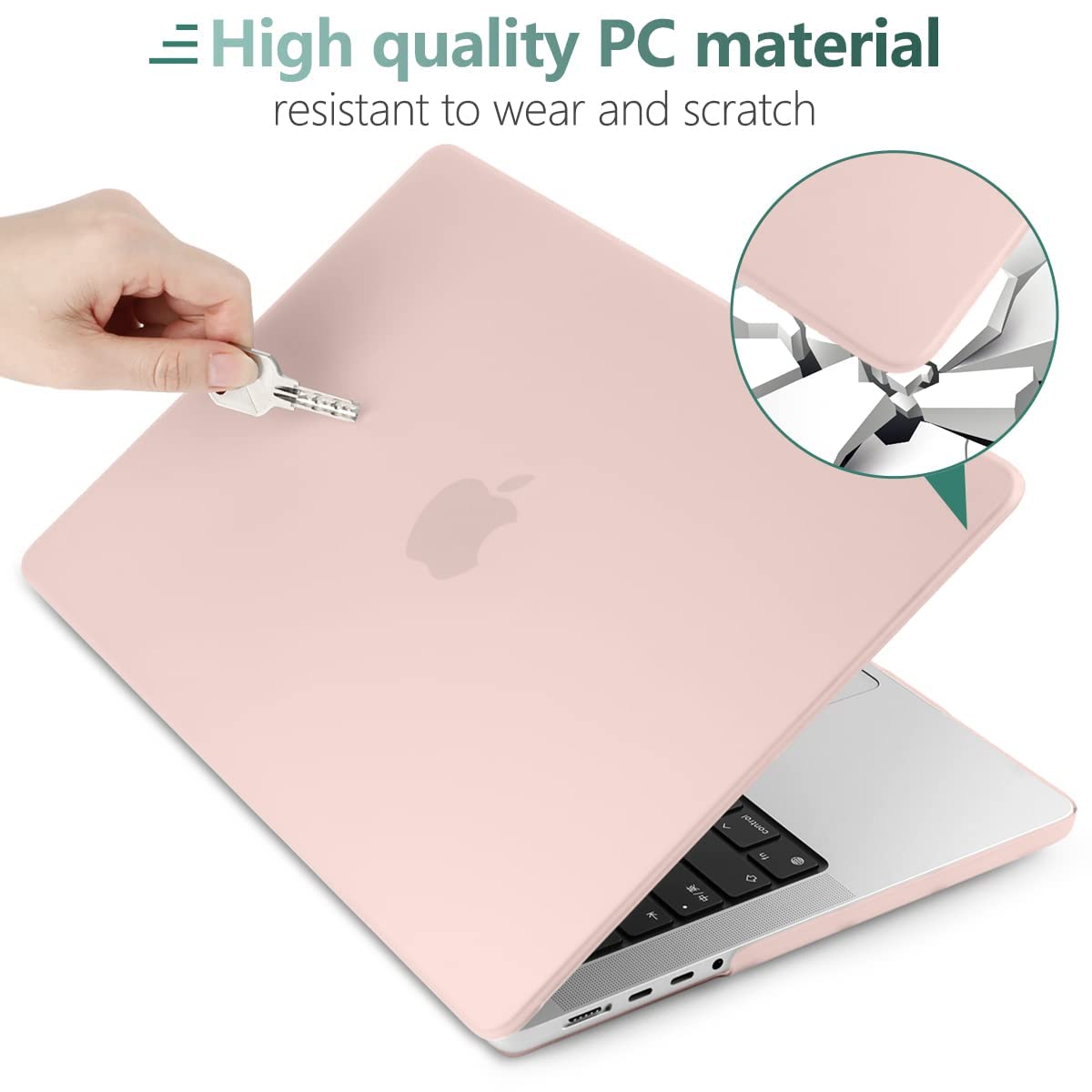 Suitable for  MacBook Pro 16 inch Case 2023 2022 2021 M2 A2780 A2485 M1 Pro/Max Hard Shell Case Keyboard Cover Sold Pink