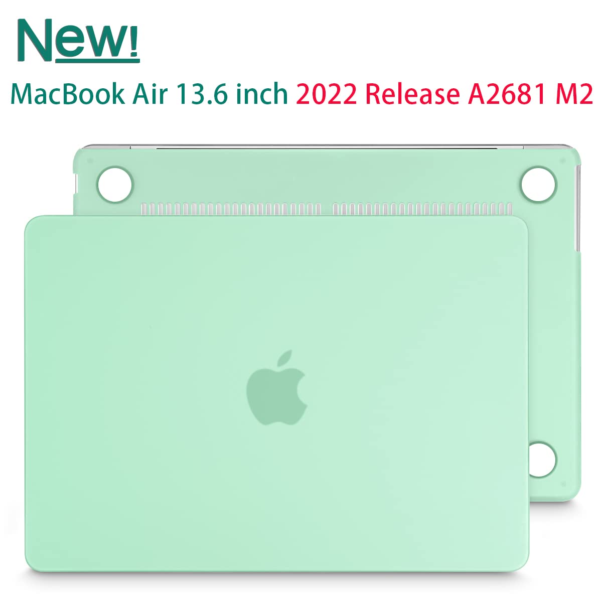 Suitable for  2023 2022 MacBook Air 13 inch case M2 Model A2681 Hard Shell Case Keyboard Cover Green