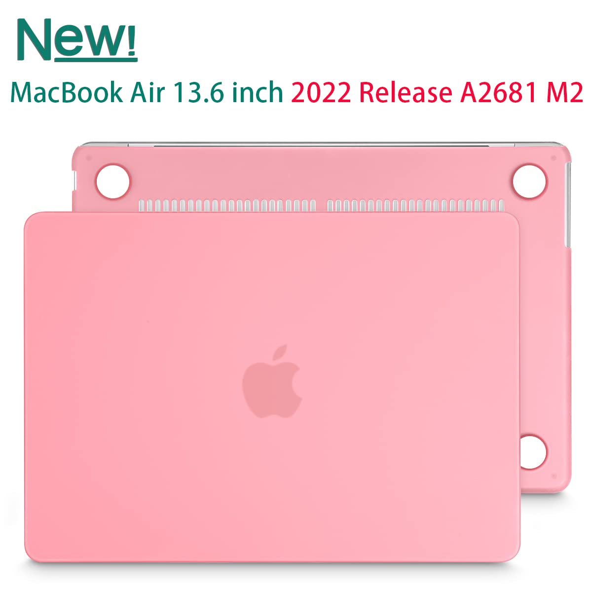 Suitable for  2023 2022 MacBook Air 13 inch case M2 Model A2681 Hard Shell Case Keyboard Cover Pink