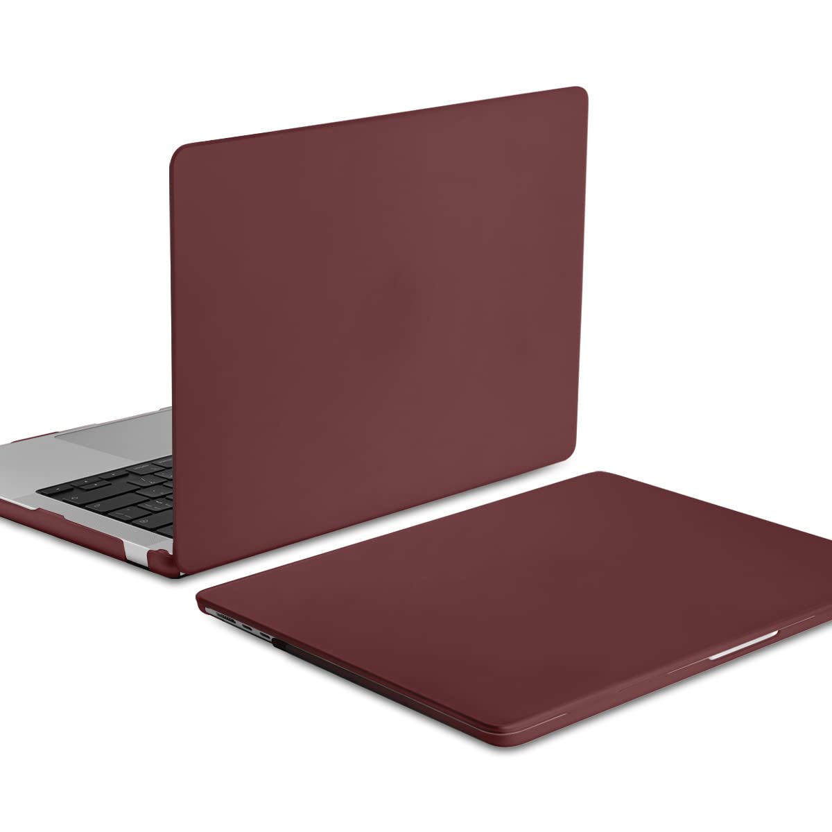 Suitable for  2023 2022 MacBook Air 13 inch case M2 Model A2681 Hard Shell Case Keyboard Cover Wine Red
