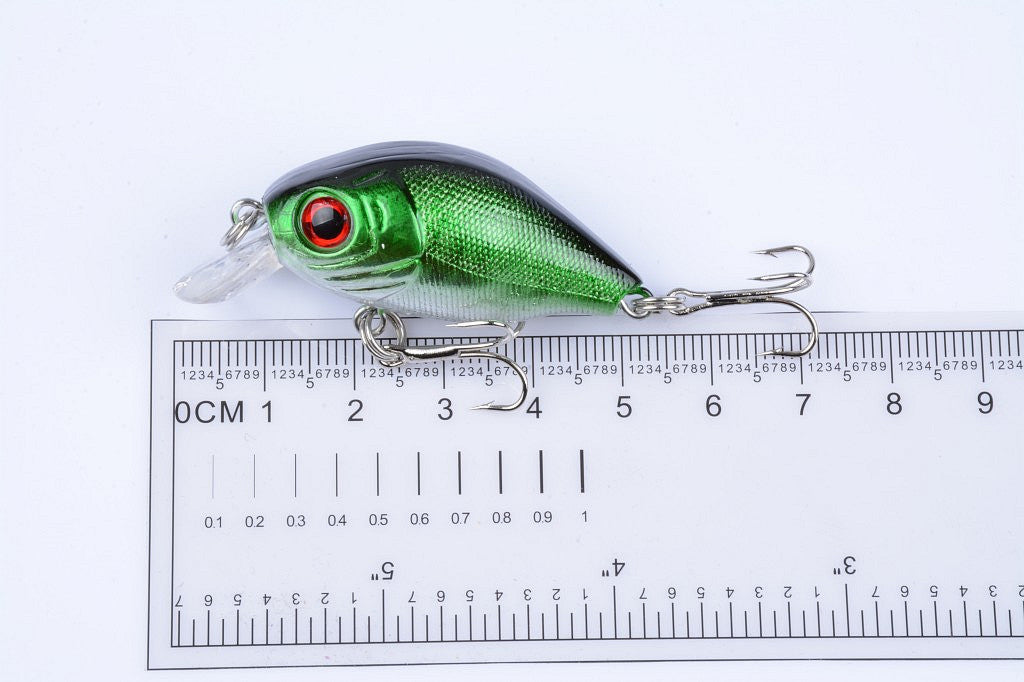 3x 5cm Popper Crank Bait Fishing Lure Lures Surface Tackle Saltwater