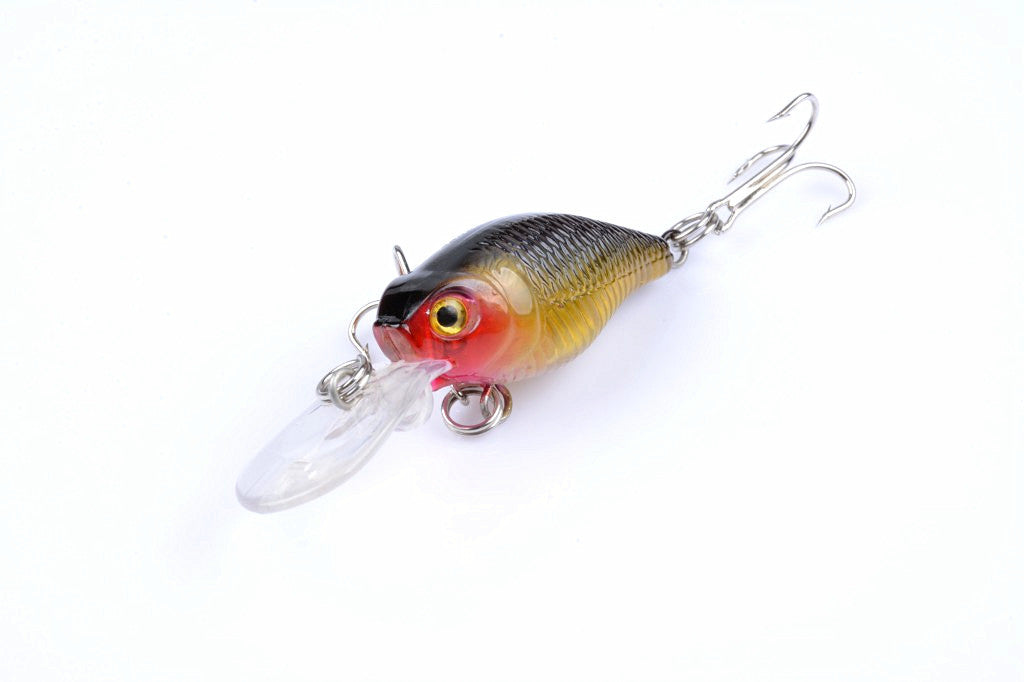 6x 6cm Popper Crank Bait Fishing Lure Lures Surface Tackle Saltwater