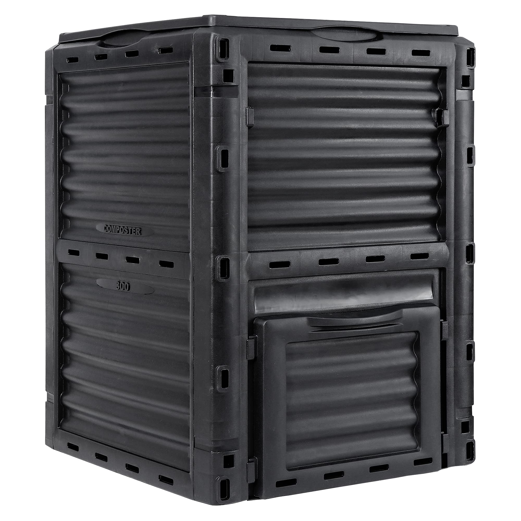 300L Large Garden Outdoor Compost Bin Composter BPA Free Compost Barrel