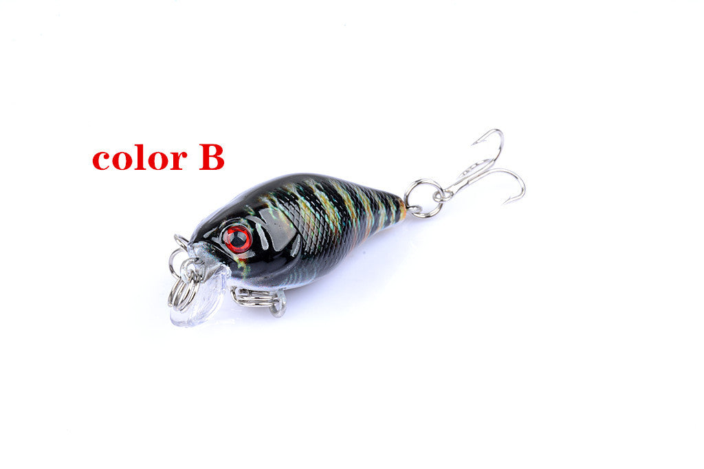 6x 4.3cm Popper Crank Bait Fishing Lure Lures Surface Tackle Saltwater