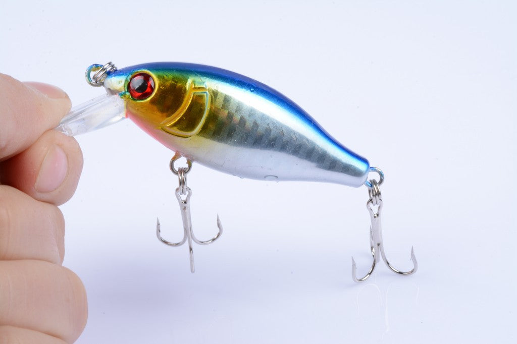 5x 7.5cm Popper Crank Bait Fishing Lure Lures Surface Tackle Saltwater