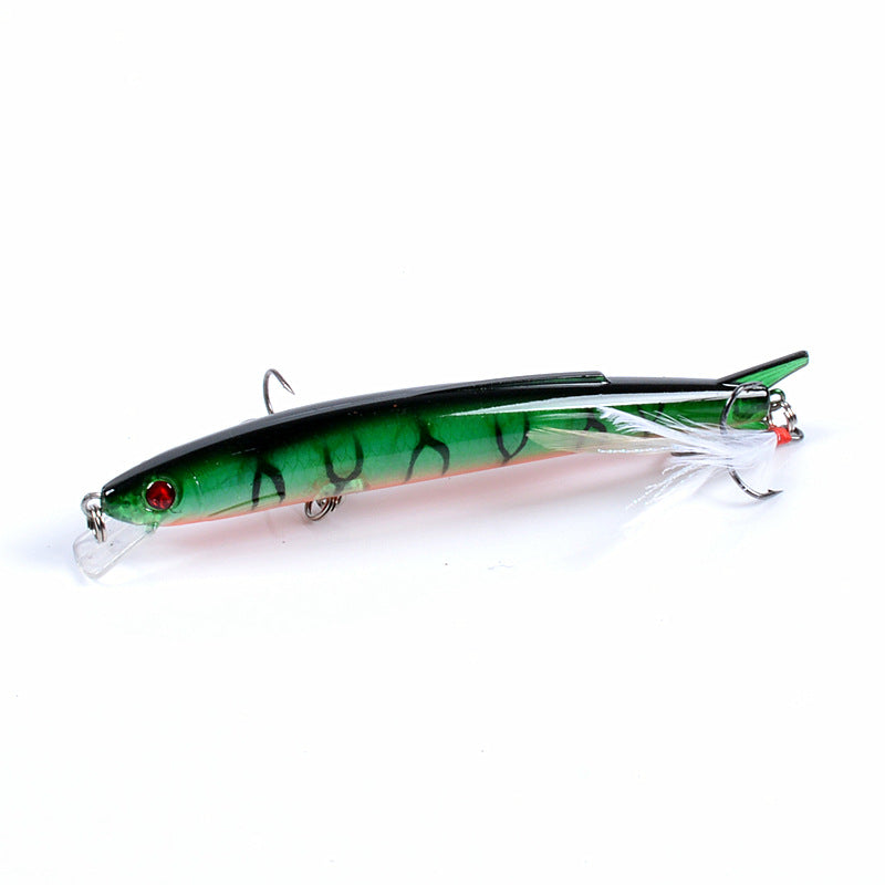 6x Popper Minnow 11.7cm Fishing Lure Lures Surface Tackle Fresh Saltwater