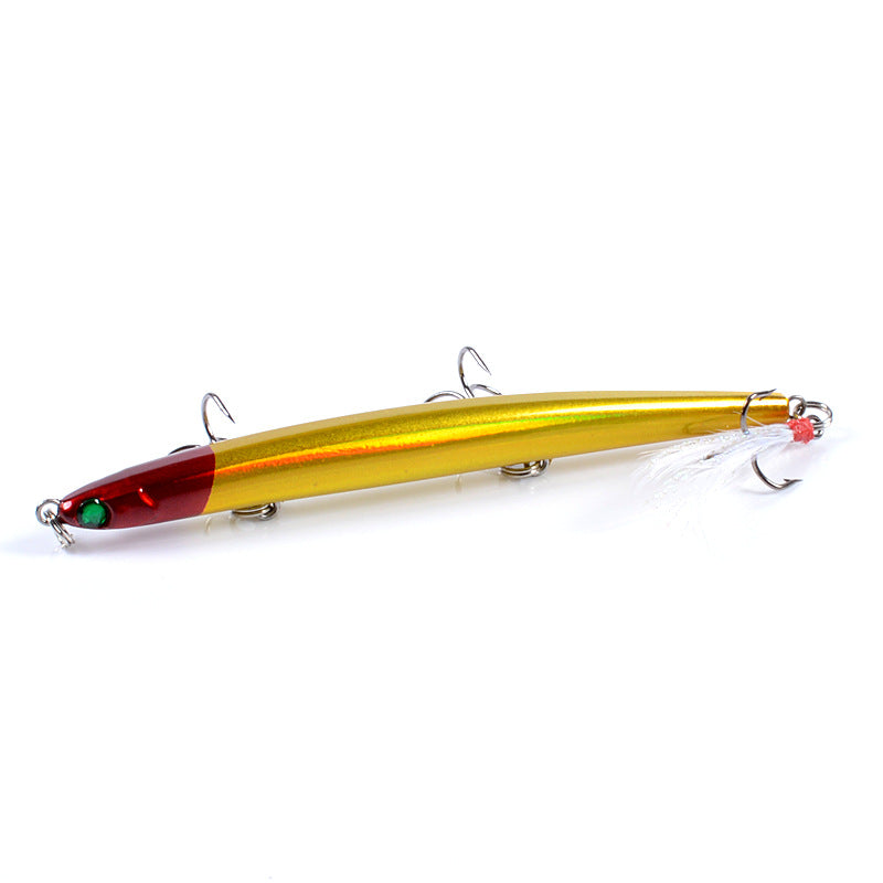 8x Popper Minnow 11.7cm Fishing Lure Lures Surface Tackle Fresh Saltwater