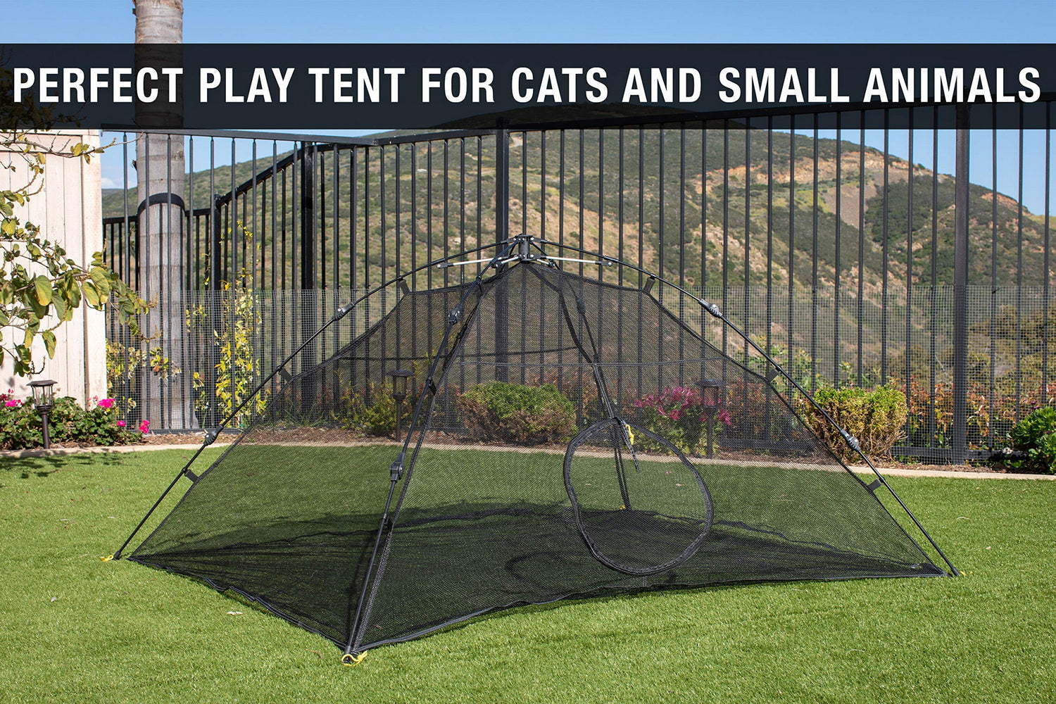 Outdoor Cat Enclosures  Indoor Cats Portable Tent, Cat Tunnel, Playhouse Play Tents Small Animals