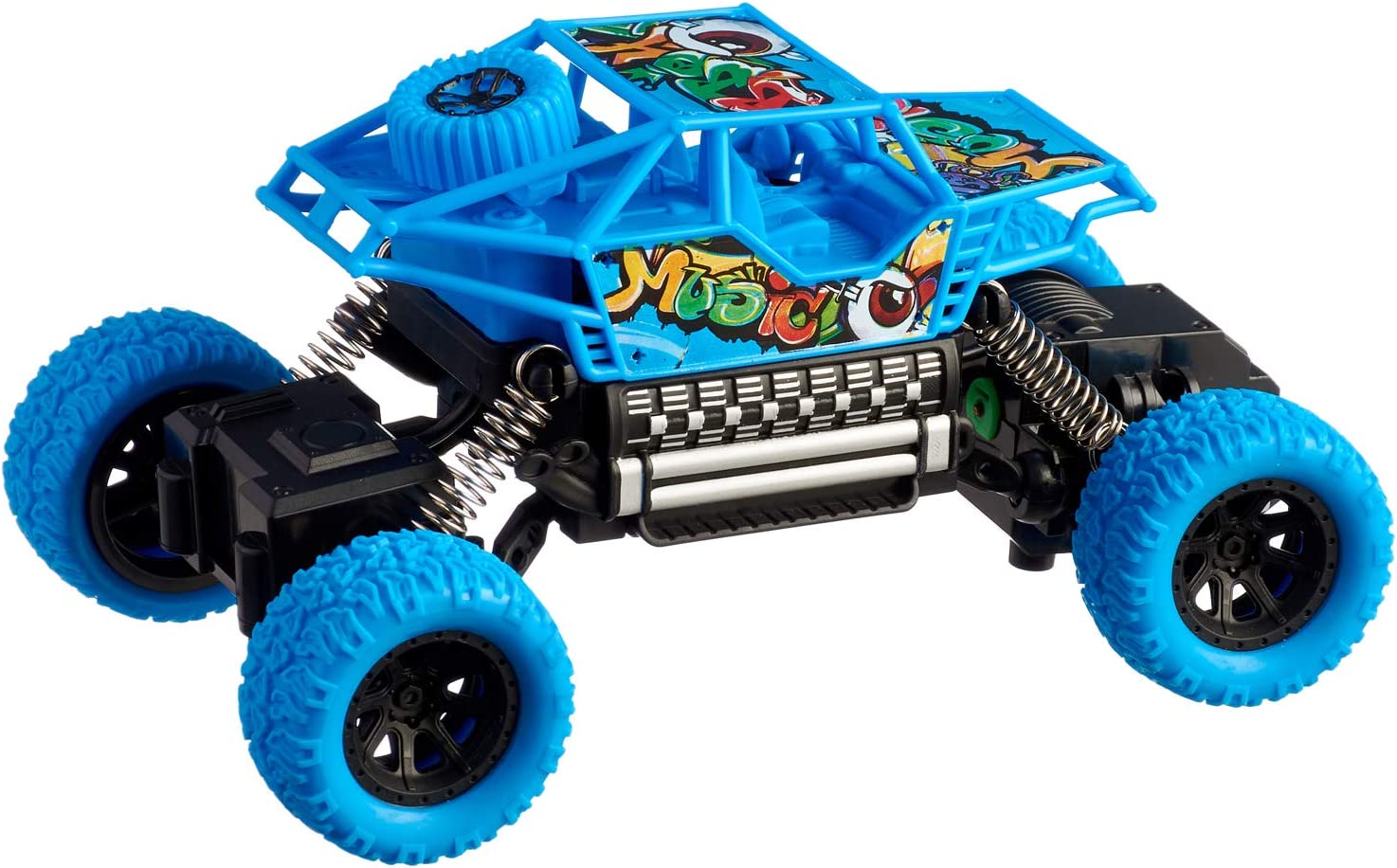 4 x 4 Off-Road Blue Rock Crawler RC For Kids