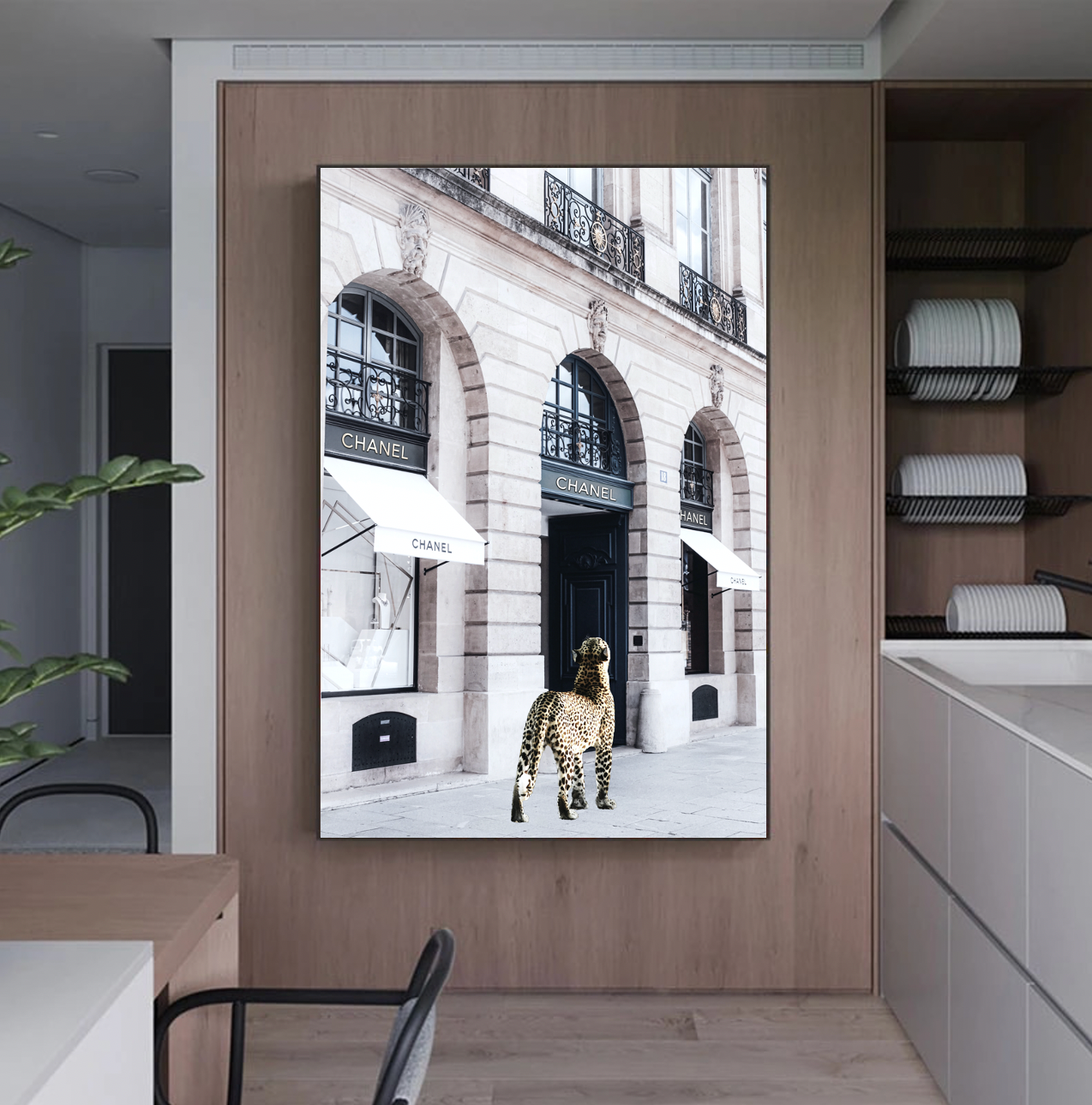 Interior Ave - Catwalk - 90cm x 60cm White Framed Artwork