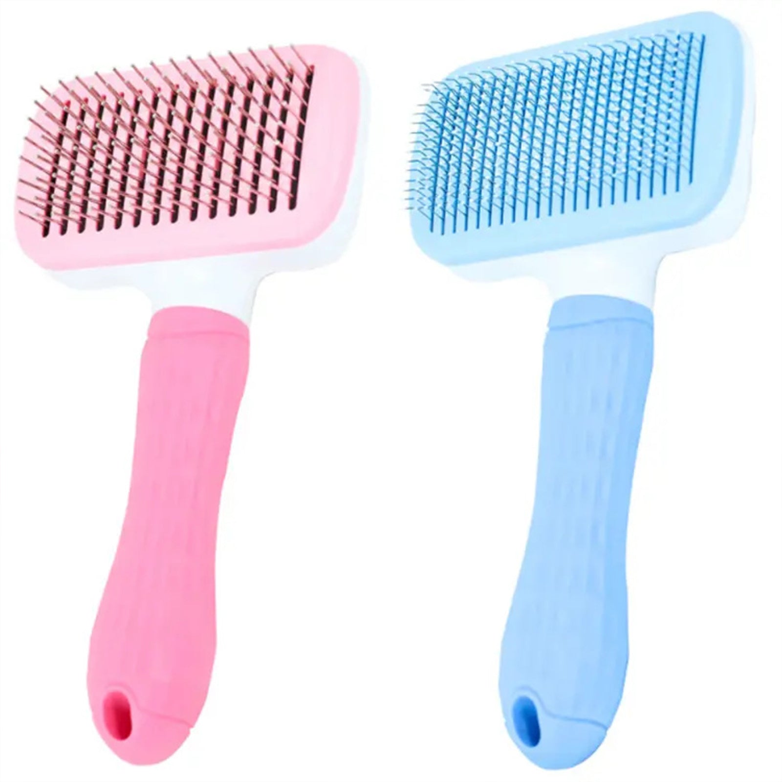 Pawfriends Pet Dog Cat Grooming Comb Brush Tool Gently Removes Loose Knots Mats Blue