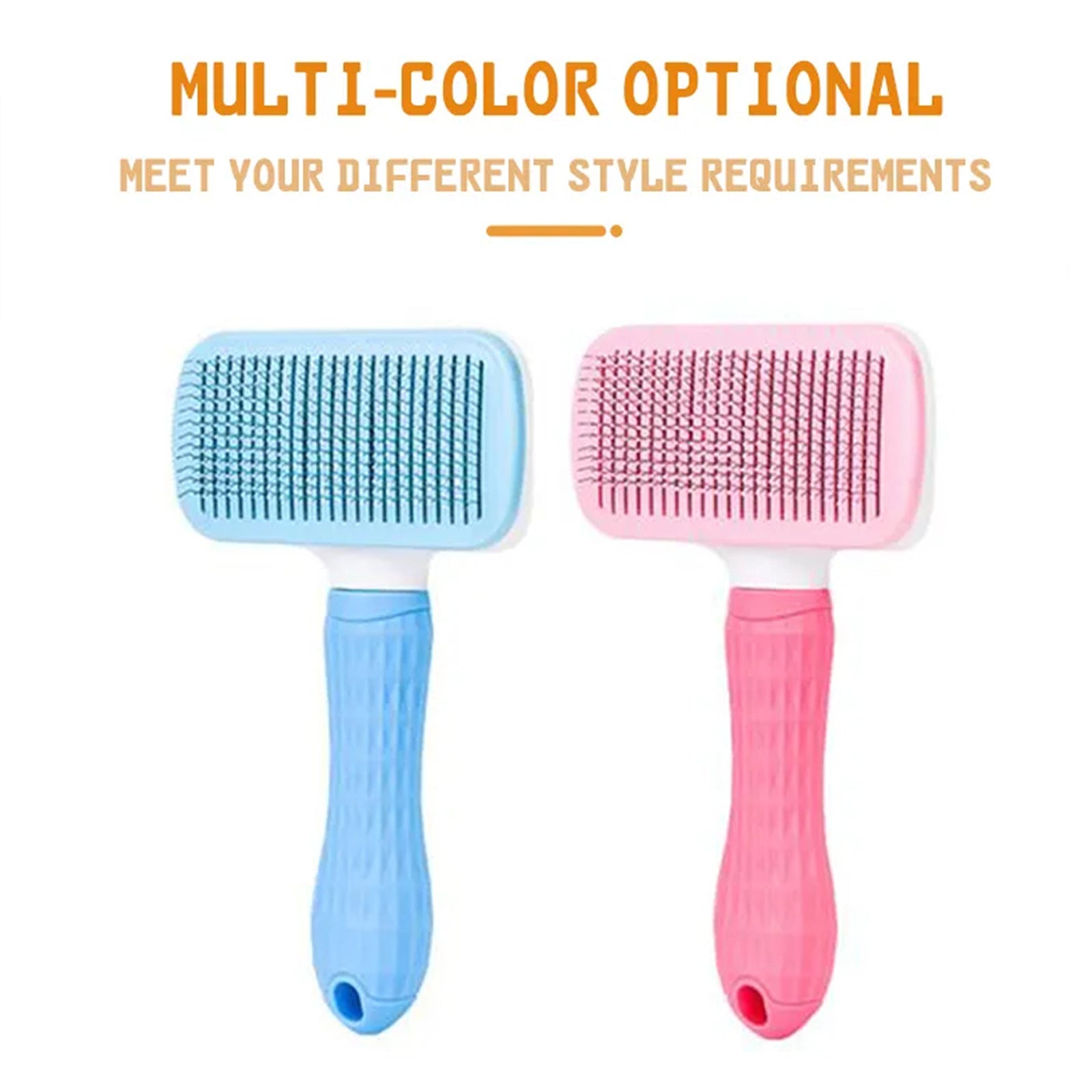 Pawfriends Pet Dog Cat Grooming Comb Brush Tool Gently Removes Loose Knots Mats Blue