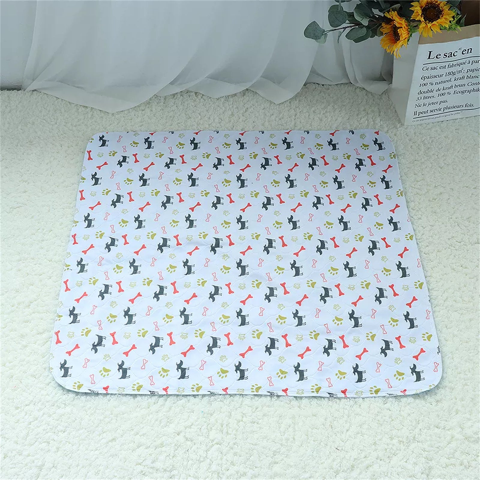 Pawfriends Washable Pet Dog Pee Pad Reusable Cat Puppy Training Wee Absorbent Mat Bed 80x90