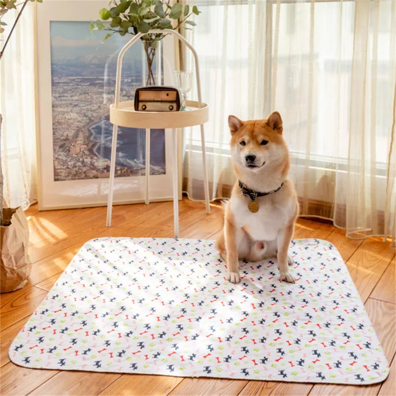 Pawfriends Washable Pet Dog Pee Pad Reusable Cat Puppy Training Wee Absorbent Mat Bed 80x90