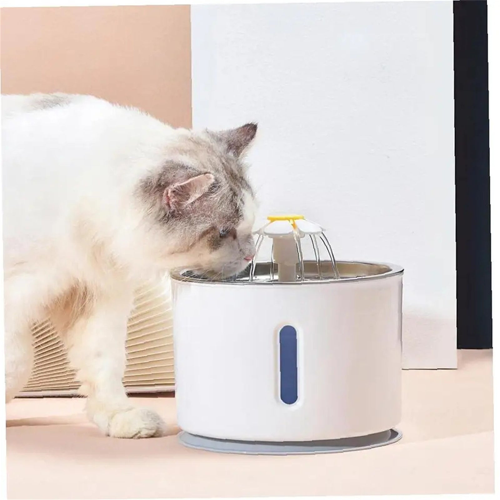 Pawfriends LED USB Automatic Electric Pet Water Fountain Cat Dog Drinking Dispenser Filter