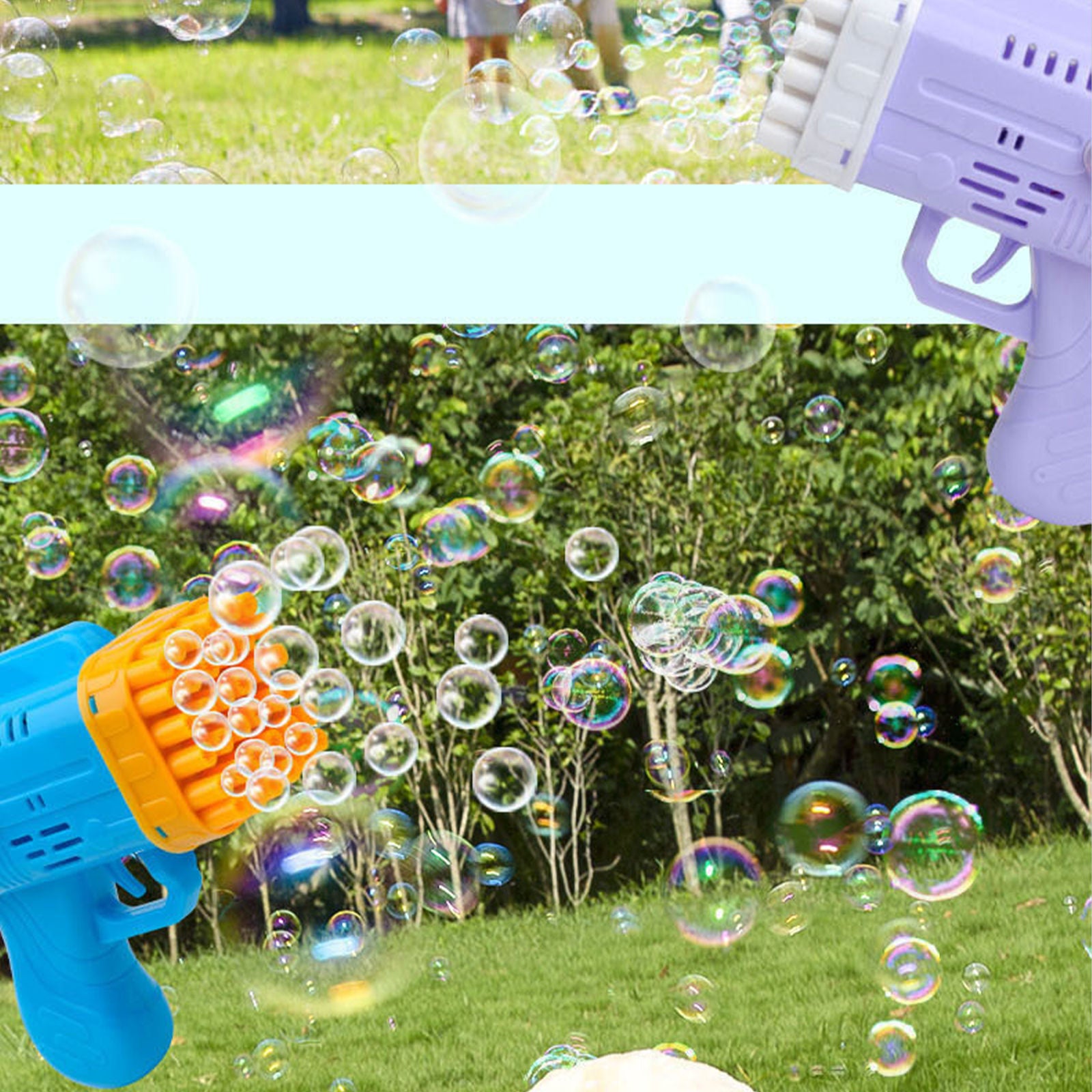 Bubblerainbow 42 Hole Angel Wing Automatic Bubble Blowing Lovely Bubble Gun Launcher Toy Pink