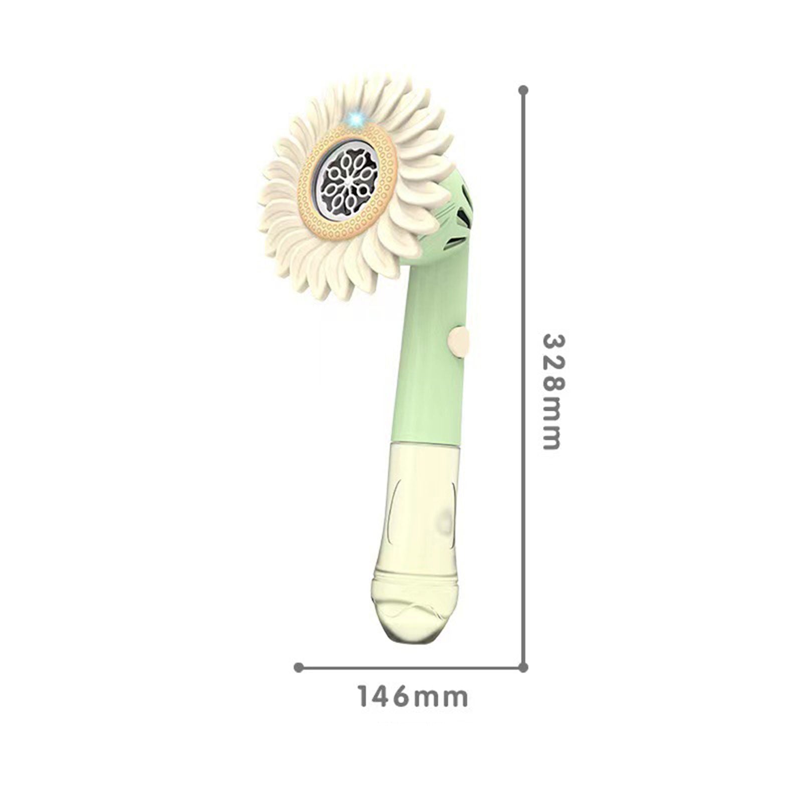 Bubblerainbow Sunflower Bubble Machine Handheld Water Bubble Machine Kids Summer Toys Green