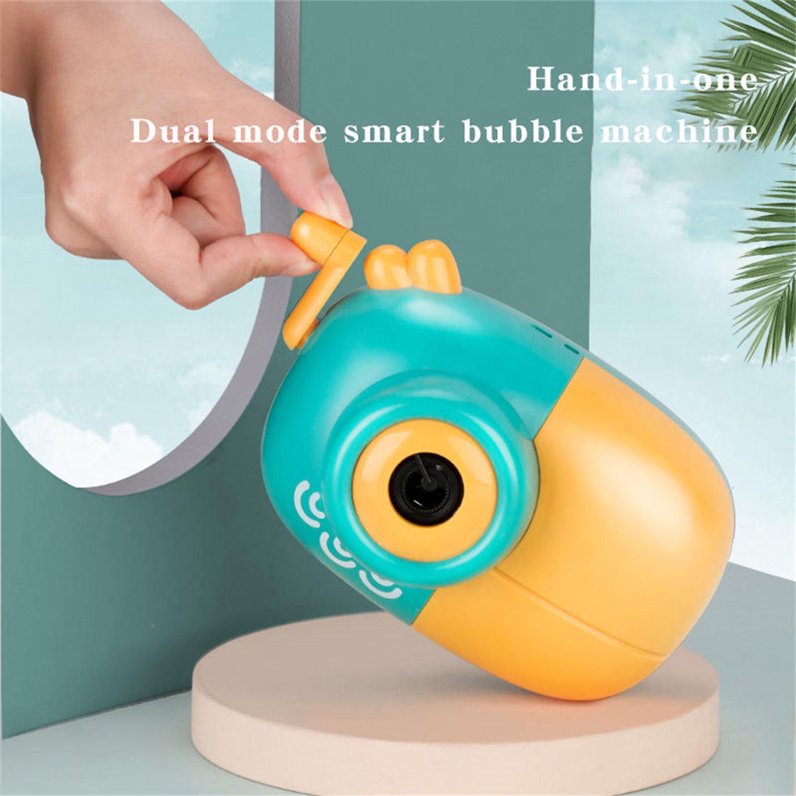 Bubblerainbow Electric Bubble Machine Rechargeable Children's Hand-held Automatic Camera Soap Water