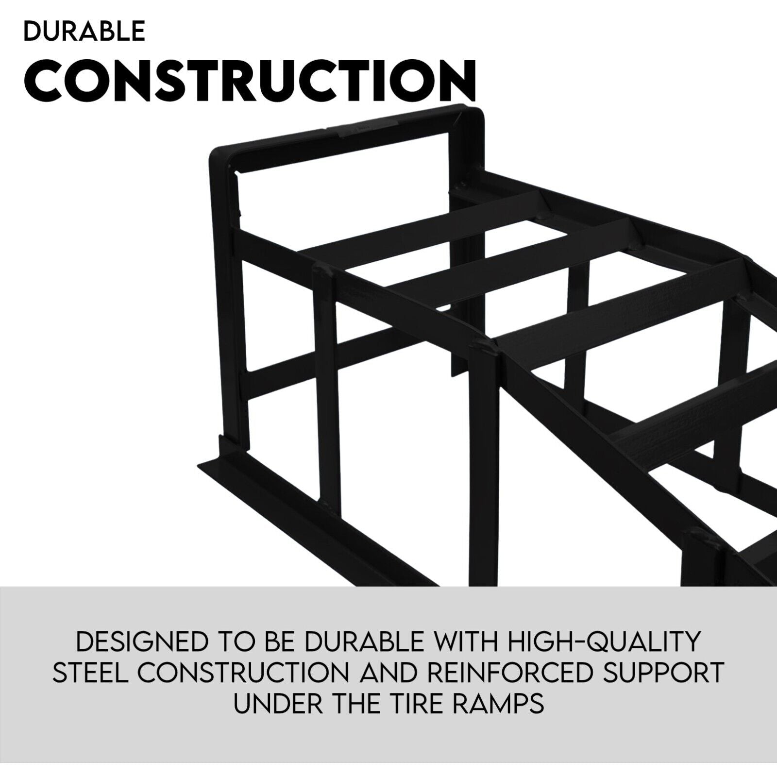 Heavy Duty Portable Car Loading Ramp Set 2000kg Maintenance Steel Frame Pair