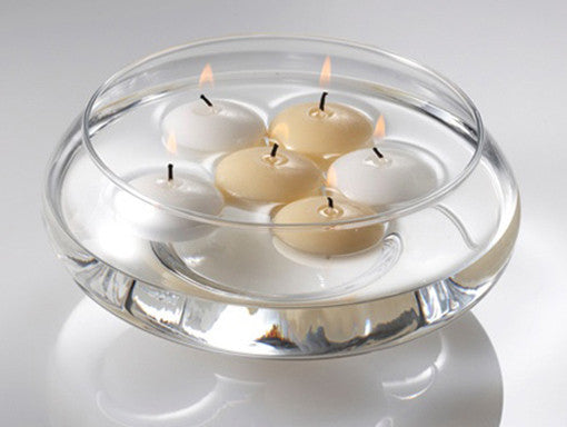 100 Pack of 6 Hour White Floating Candles - 5.8cm diameter - wedding party decoration