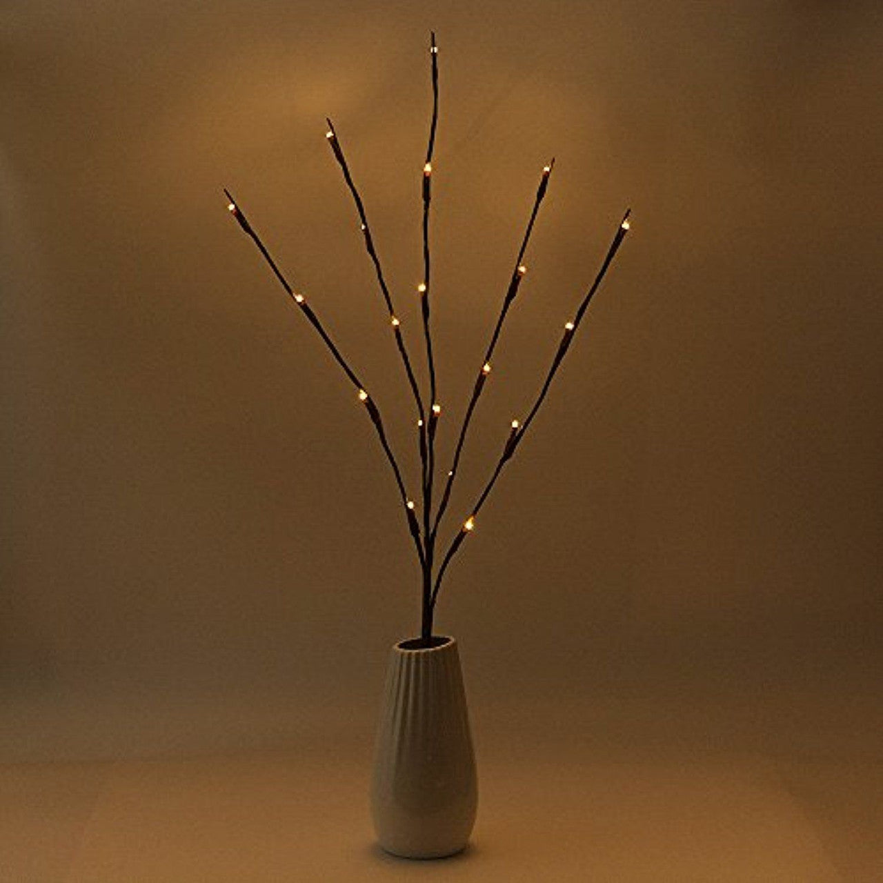 10 Sets of LED Light Bunch Stem - Warm White BATTERY fairy lights - 50cm high 20 bulbs/petals