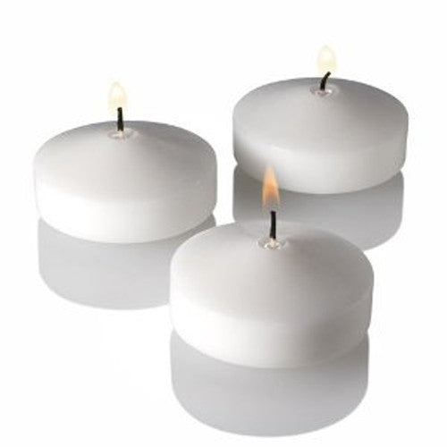 20 Pack of 8cm White Wax Floating Candles - wedding party home event decoration