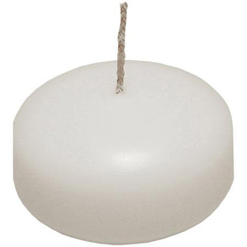 50 Pack of 6 Hour White Floating Candles - 5.8cm diameter - wedding party decoration