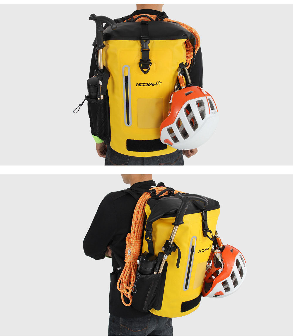 NOOYAH IPX8 Waterproof Bike Cycle Outdoor Sports Backpack Double-Layer Waterproof Bag  YELLOW