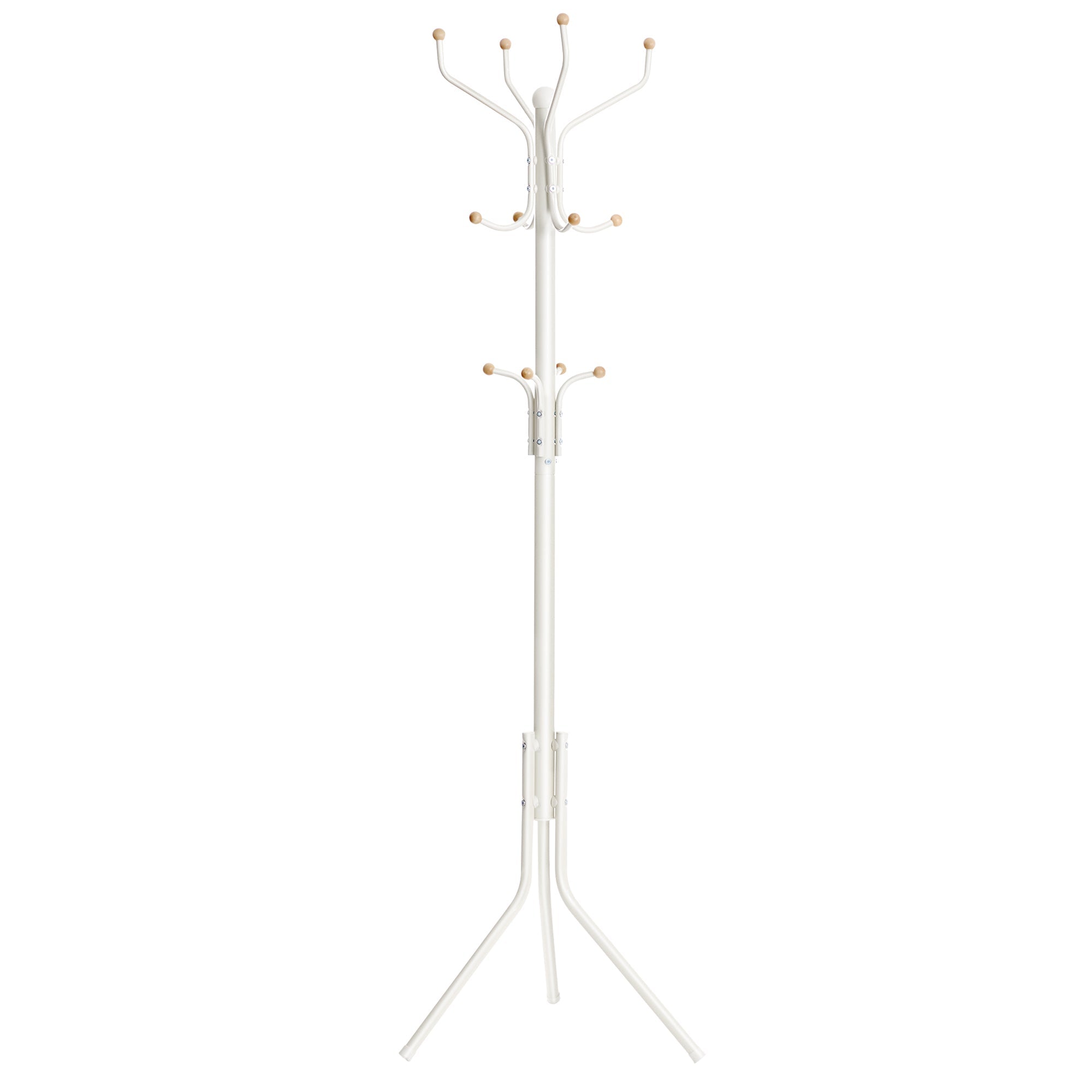 SONGMICS Metal Coat Rack Creamy White