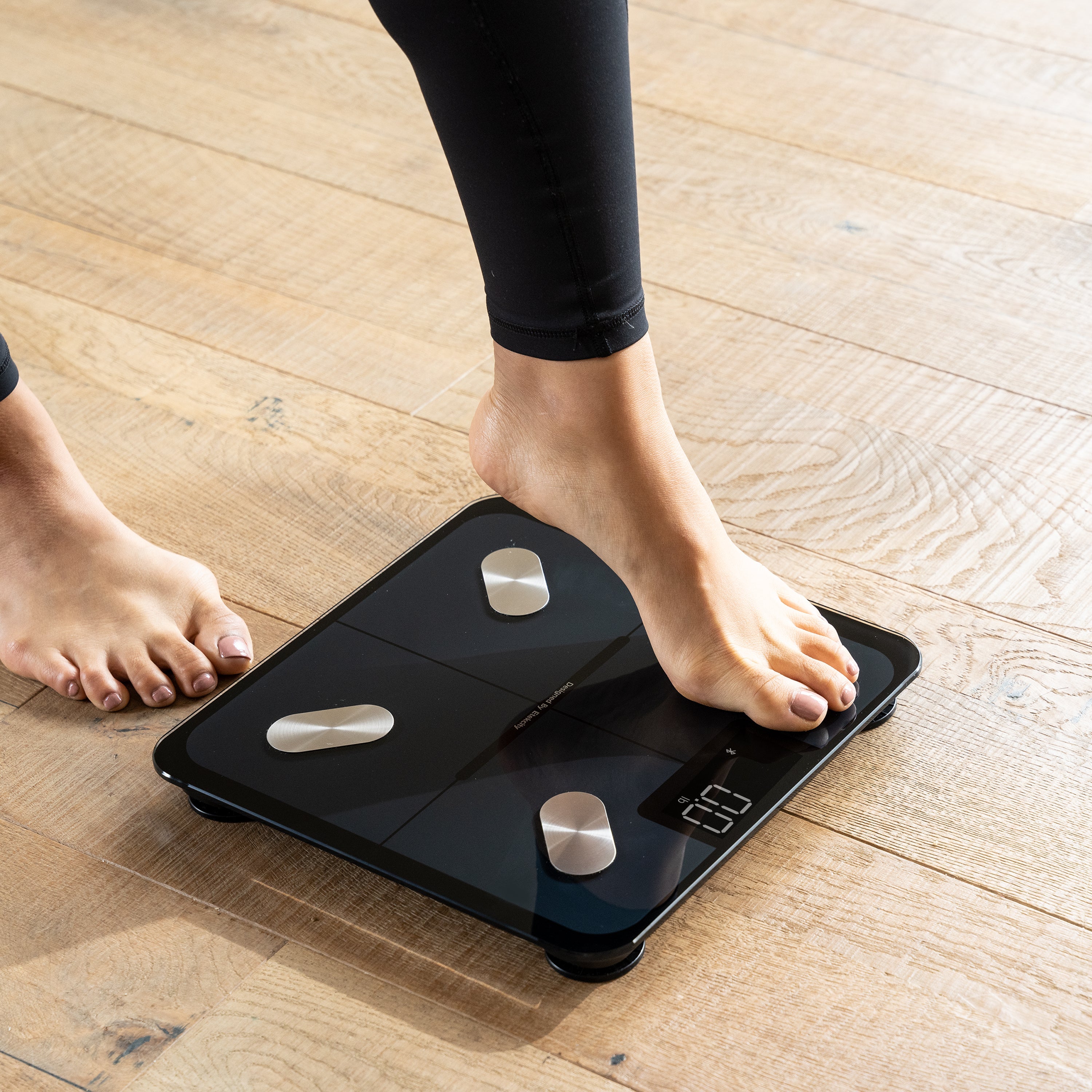 Jade Yoga Harmony Mat - Midnight & Etekcity Scale for Body Weight and Fat Percentage - Black Bundle