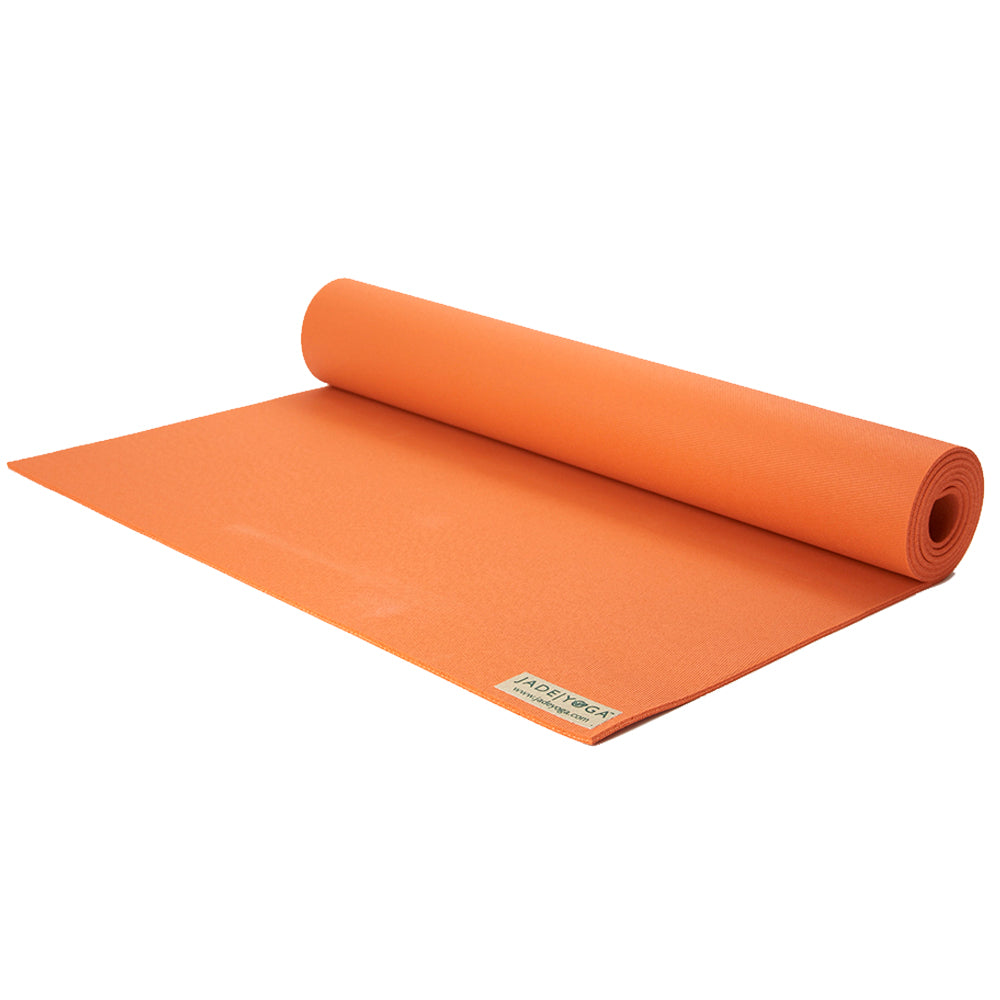 Jade Yoga Harmony Mat - Orange & Etekcity Scale for Body Weight and Fat Percentage - Black Bundle