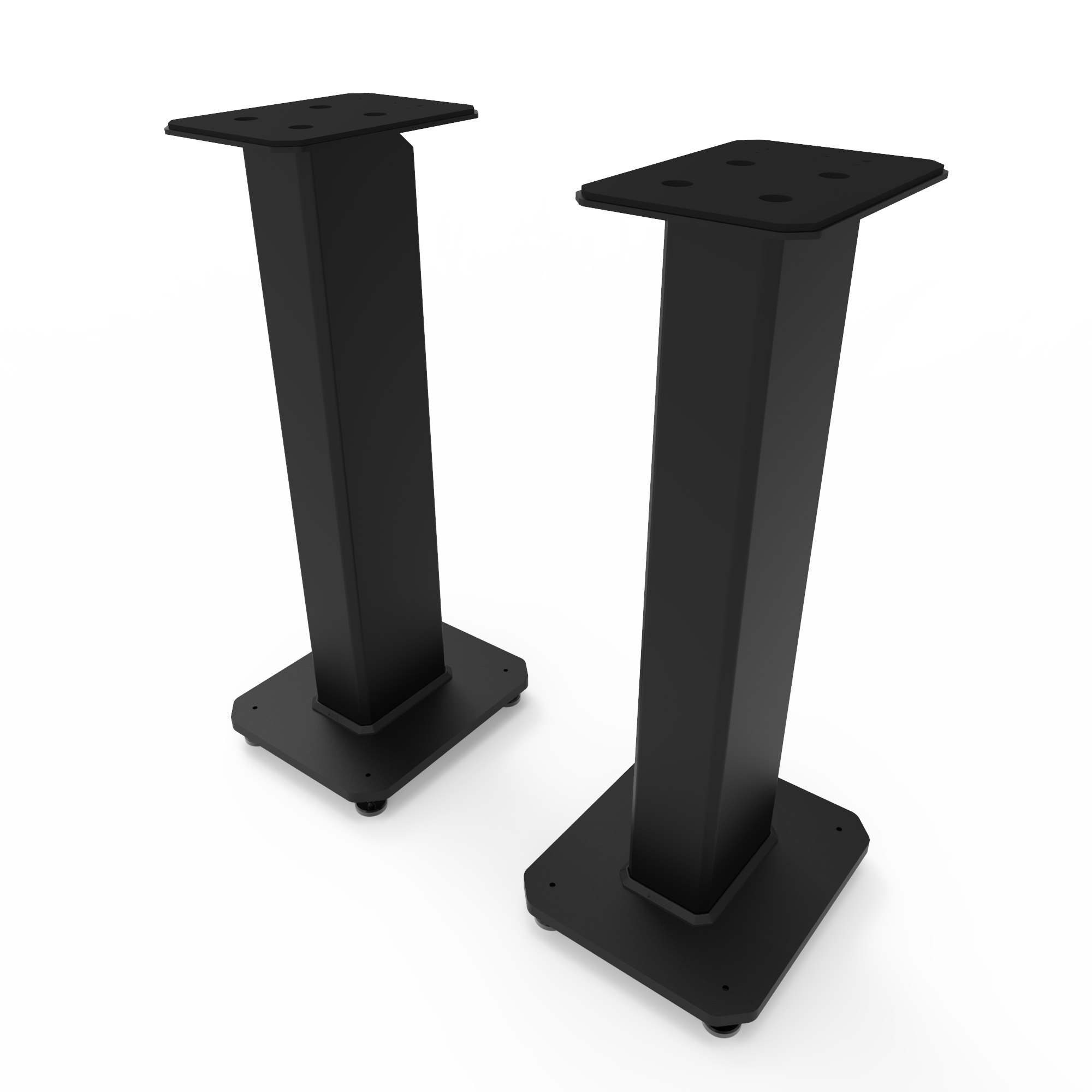 Kanto SX26 26" Tall Fillable Speaker Stands with Isolation Feet - Pair, Black