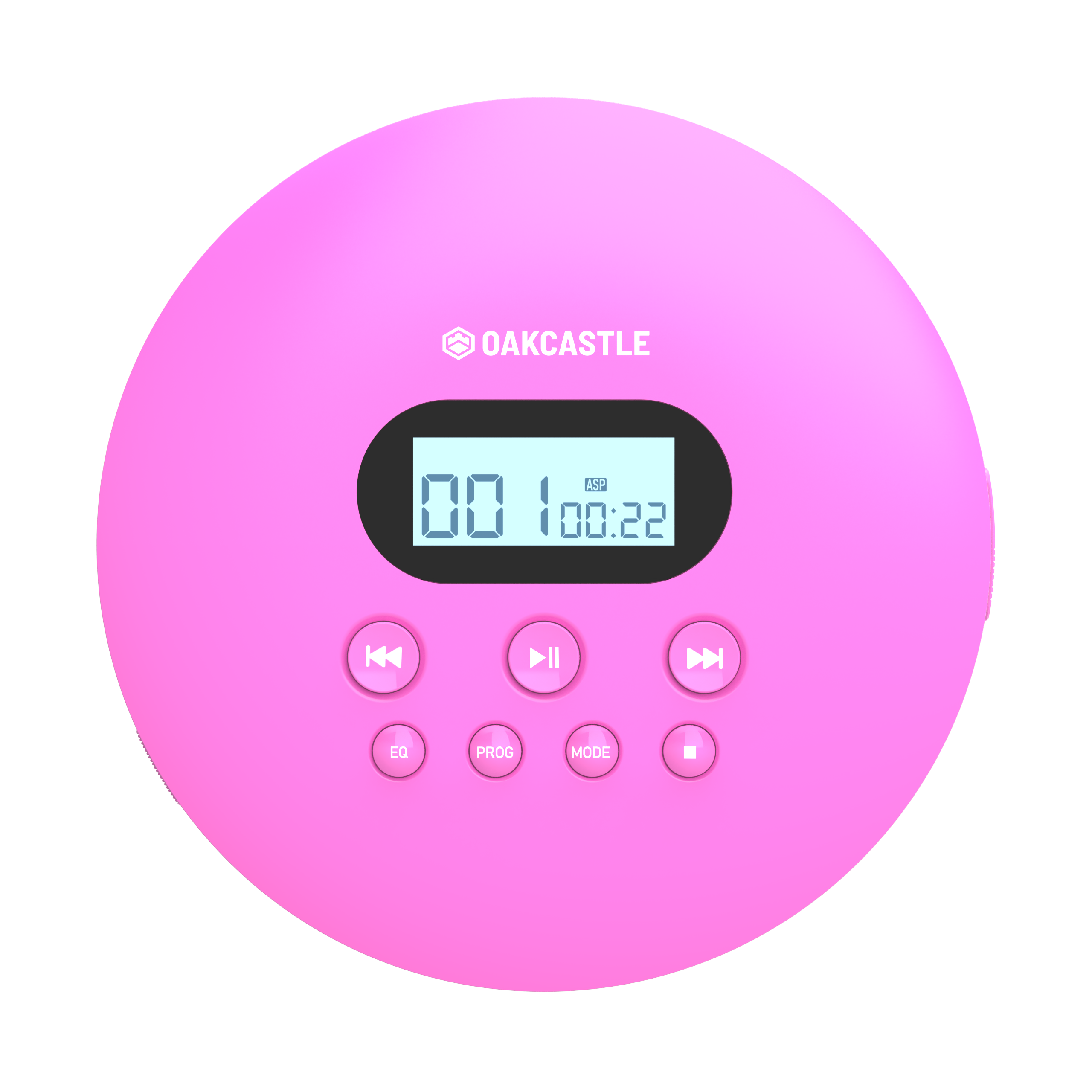 Majority Oakcastle CD100 Bluetooth Portable CD Player - Pink