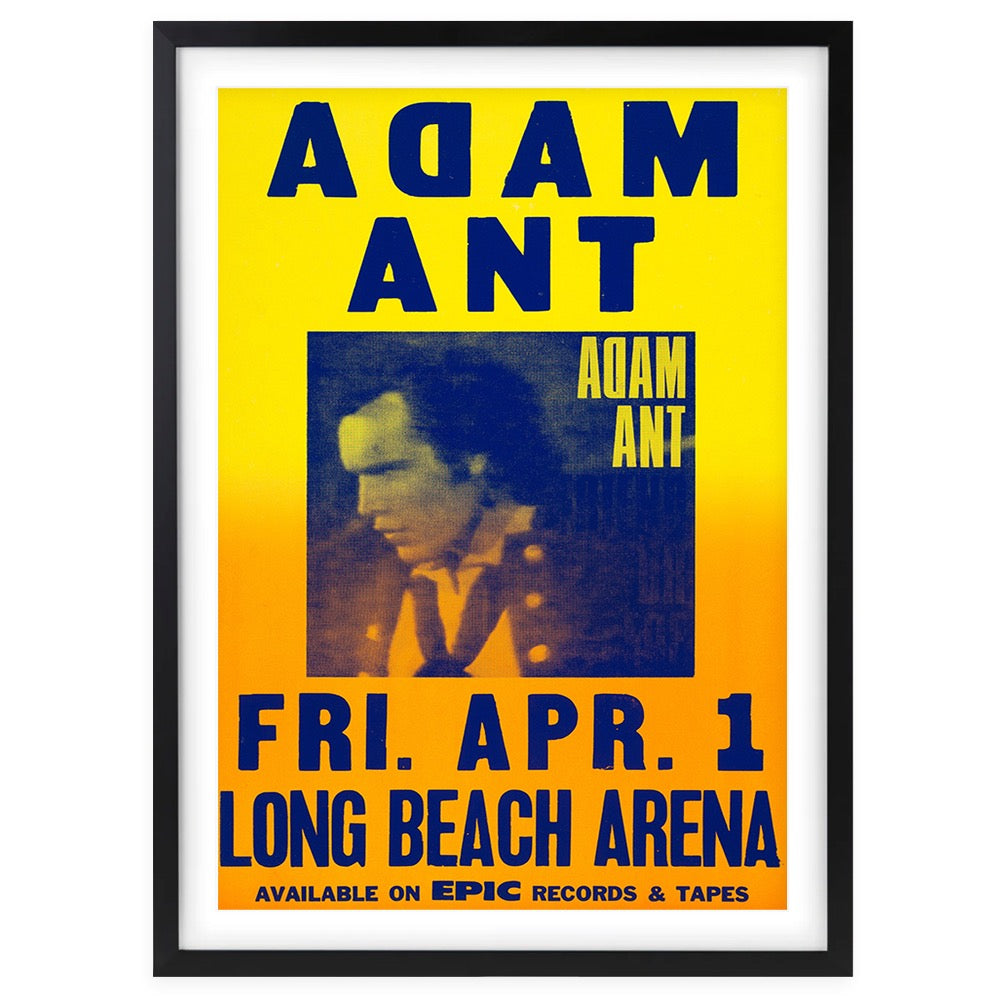 Wall Art's Adam Ant Large 105cm x 81cm Framed A1 Art Print