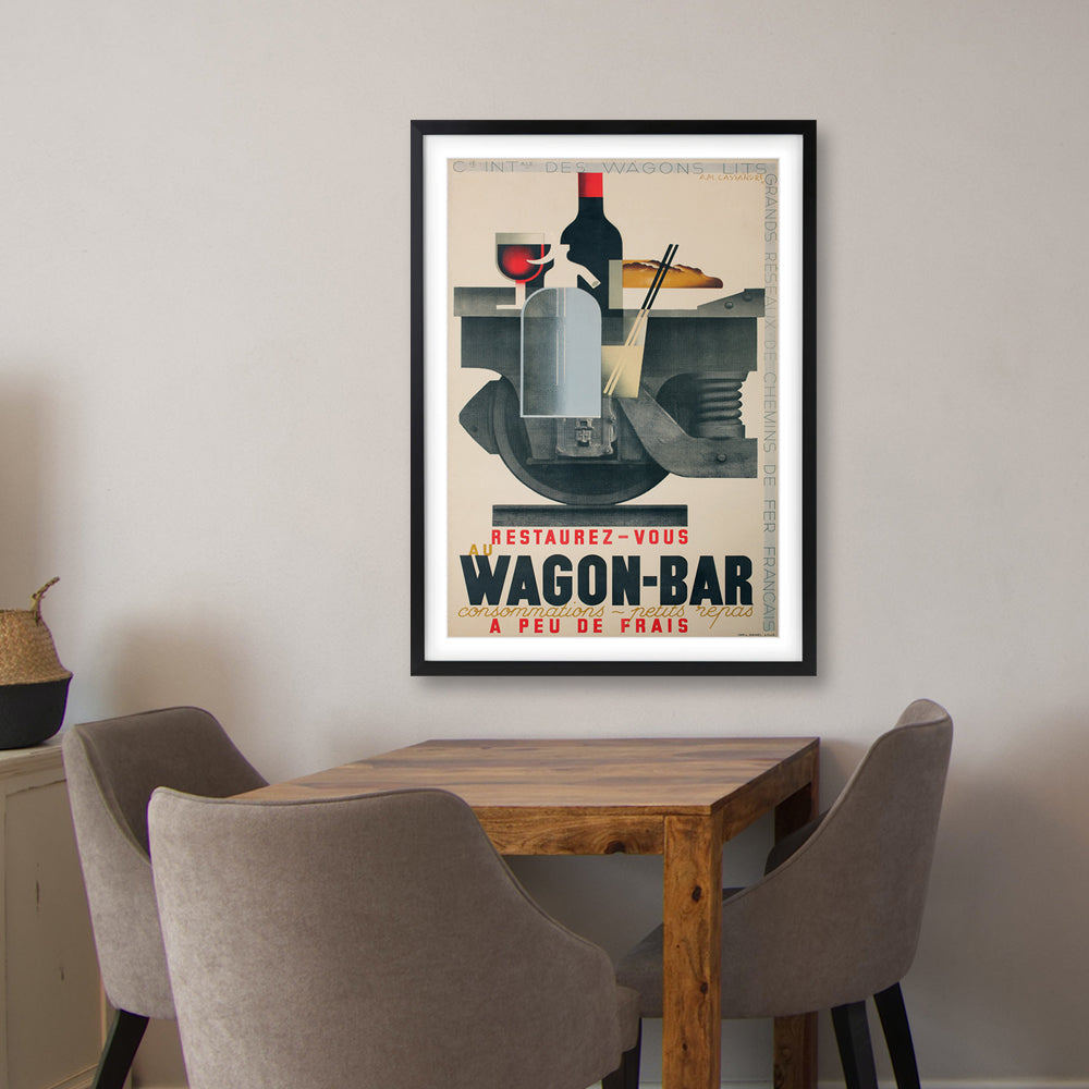 Wall Art's Aeromaritime Africa Large 105cm x 81cm Framed A1 Art Print