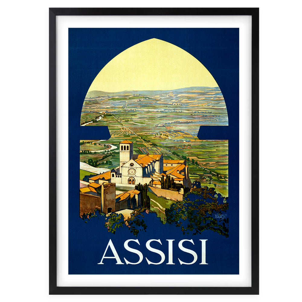 Wall Art's Assisi Large 105cm x 81cm Framed A1 Art Print