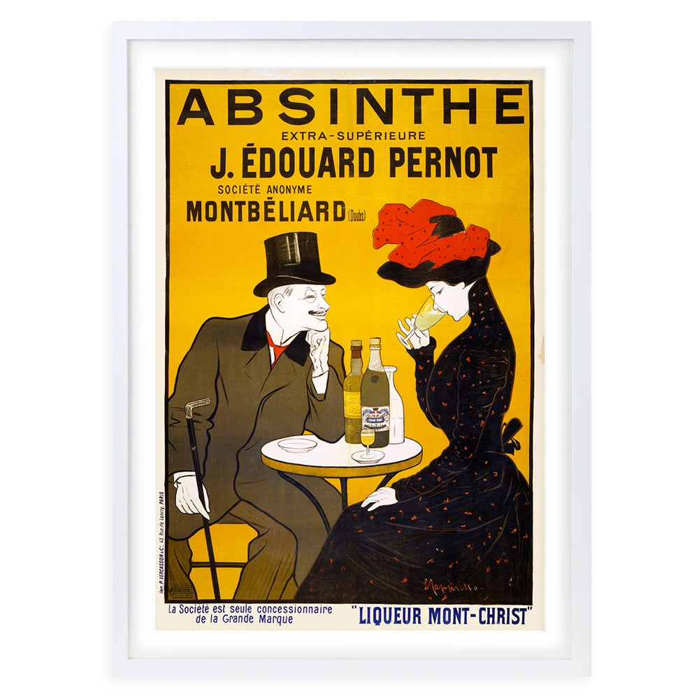 Wall Art's Absinthe J.Edouard Pernot Large 105cm x 81cm Framed A1 Art Print