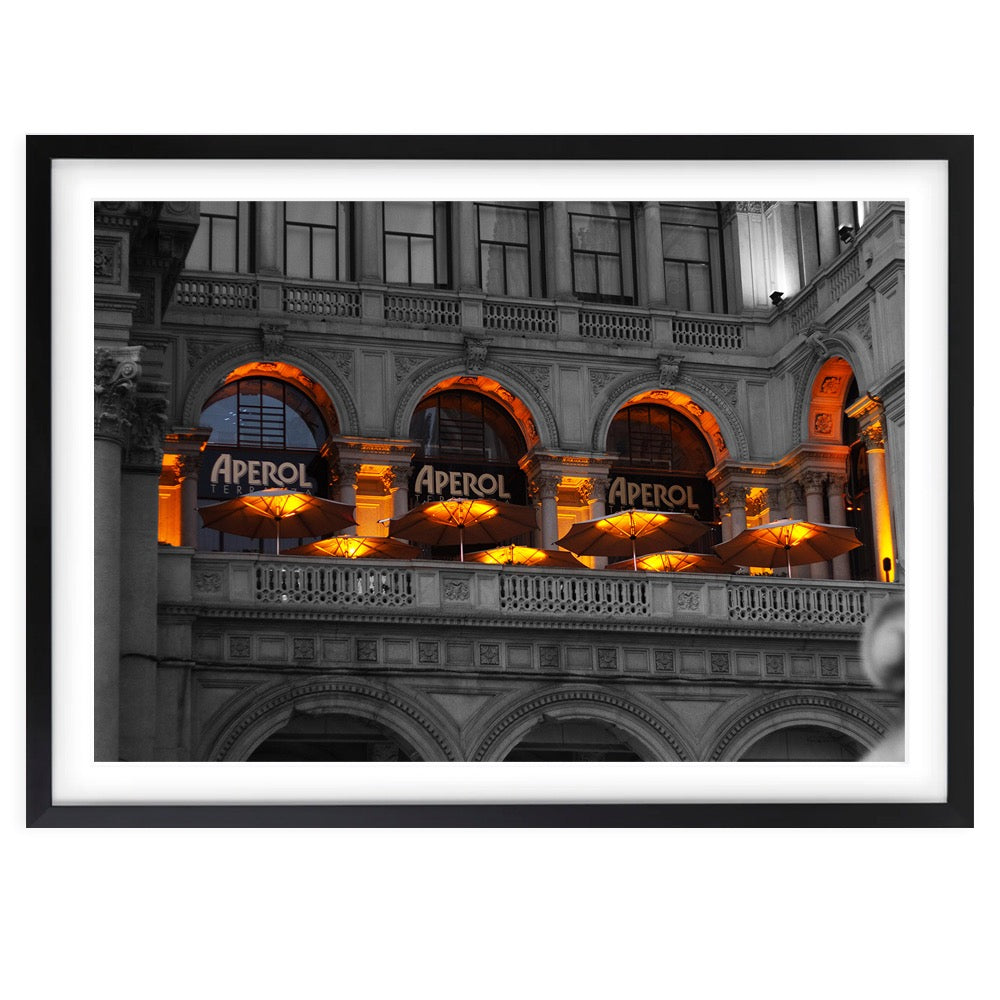 Wall Art's Aperol Terrazza Large 105cm x 81cm Framed A1 Art Print