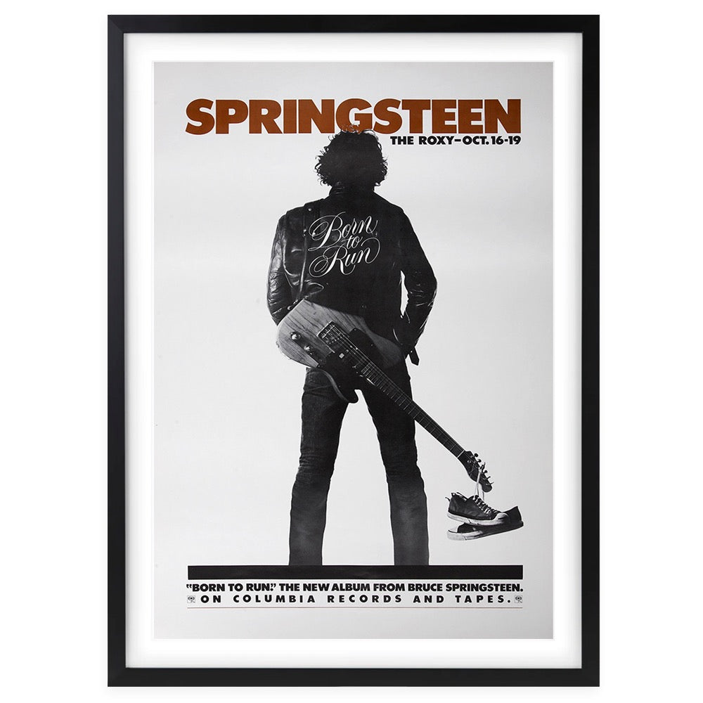 Wall Art's Bruce Springsteen - The Roxy - 1975 Large 105cm x 81cm Framed A1 Art Print