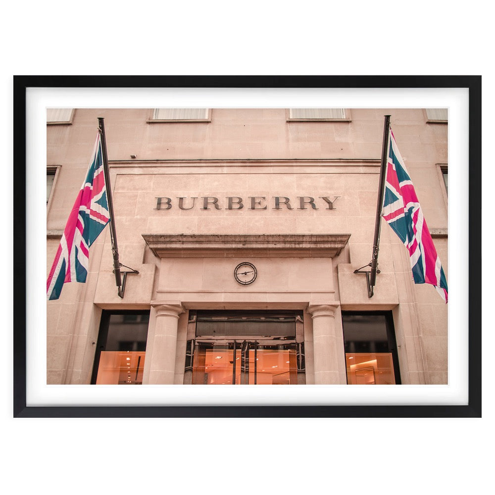 Wall Art's Burberry Store Large 105cm x 81cm Framed A1 Art Print