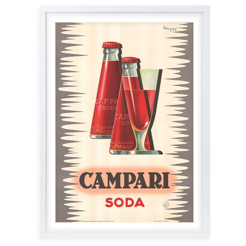 Wall Art's Campari 3 Large 105cm x 81cm Framed A1 Art Print