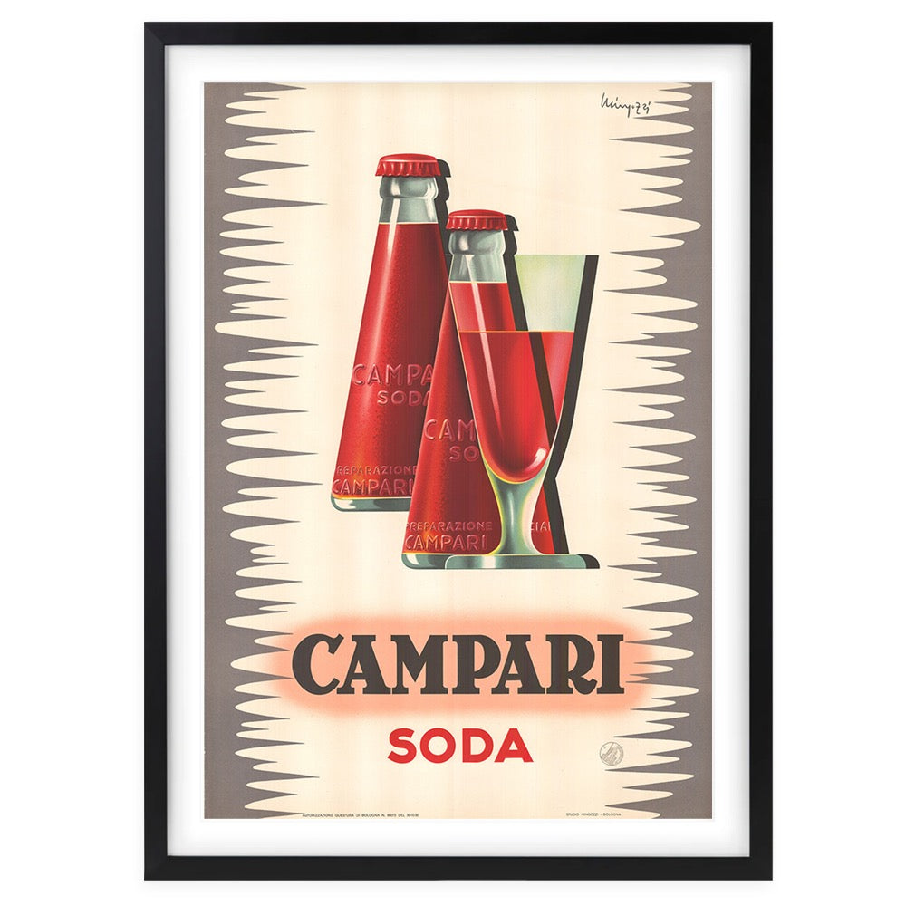 Wall Art's Campari 3 Large 105cm x 81cm Framed A1 Art Print