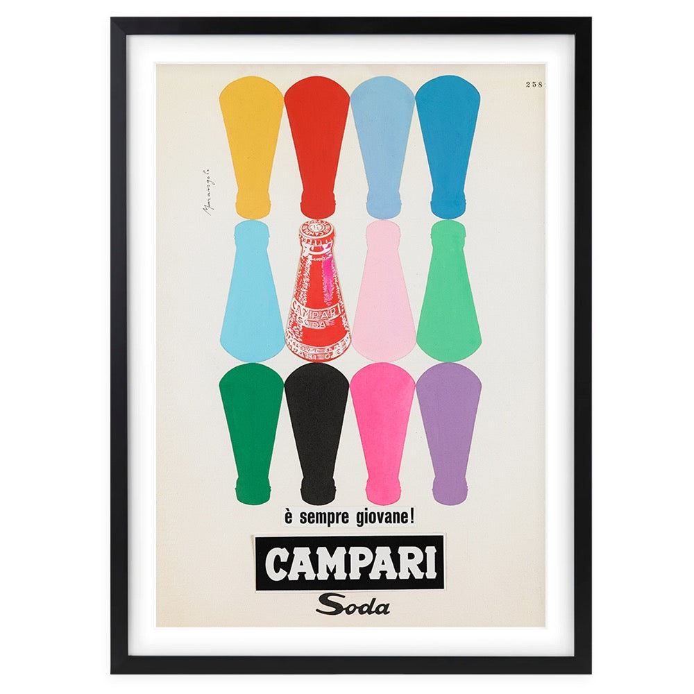 Wall Art's Campari 4 Large 105cm x 81cm Framed A1 Art Print