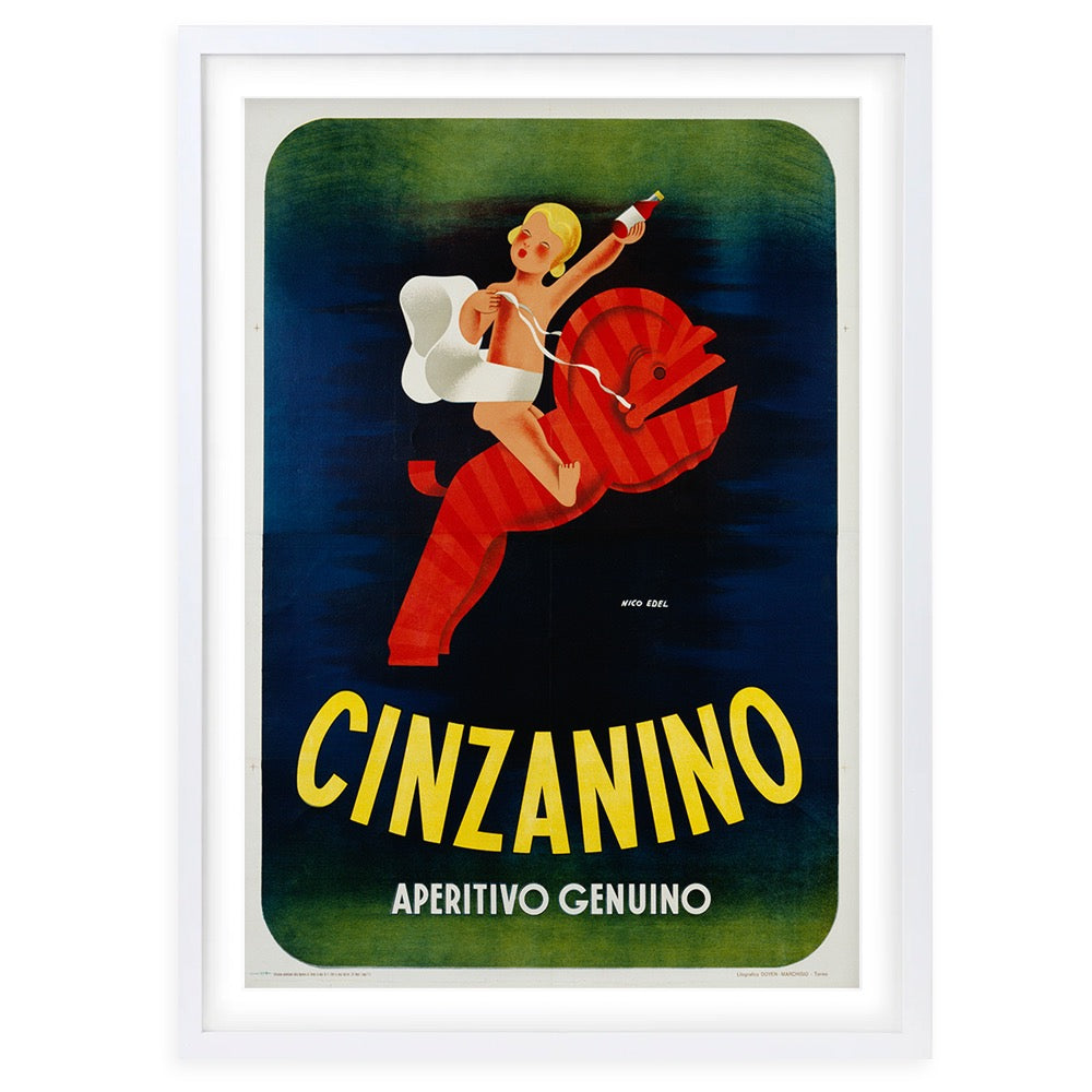 Wall Art's Cinzanino Large 105cm x 81cm Framed A1 Art Print